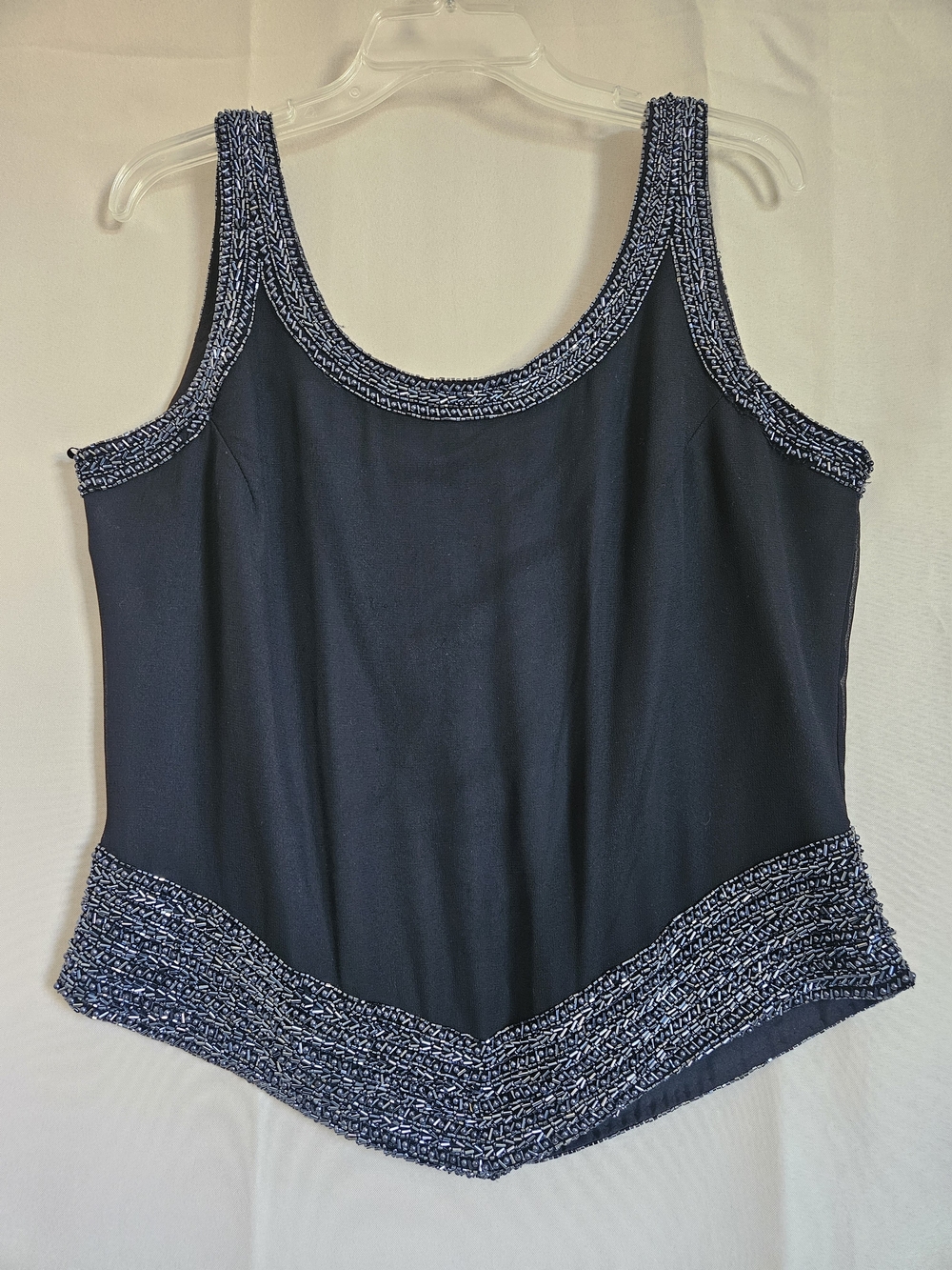 JK ARA Black Tank Top with Contrasting Trim